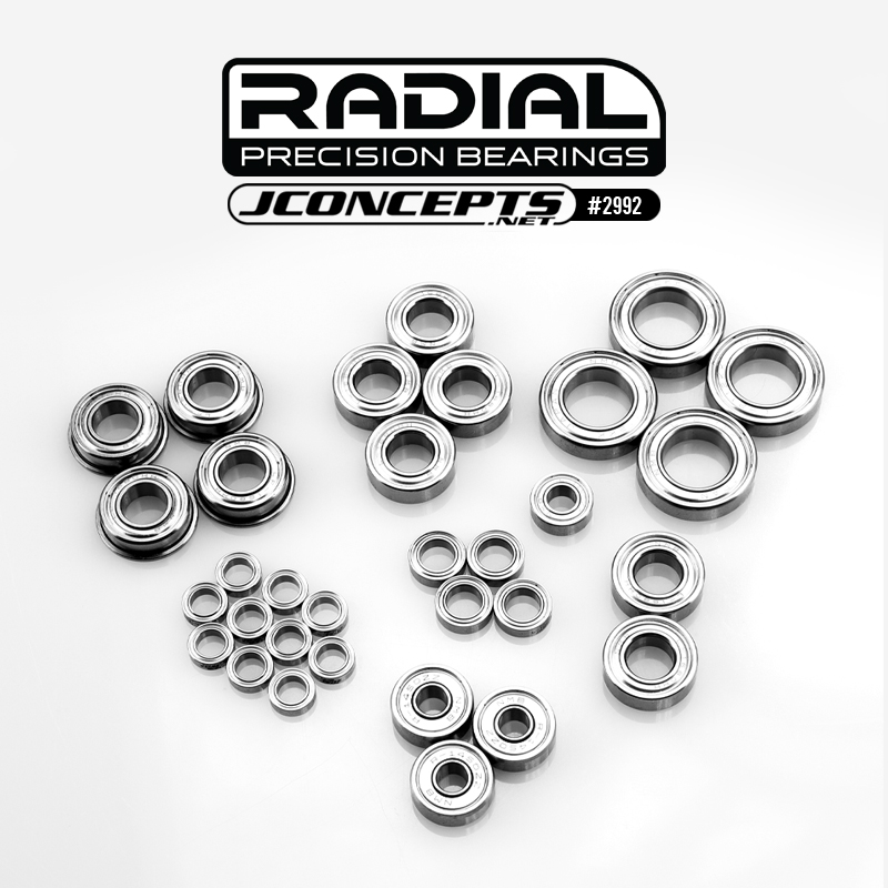 JConcepts Radial NMB bearing set - Fits, Tekno NB48 2.1