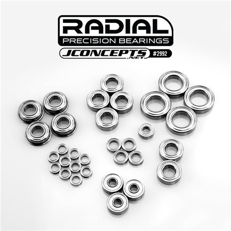JConcepts Radial NMB bearing set - Fits, Tekno NB48 2.1