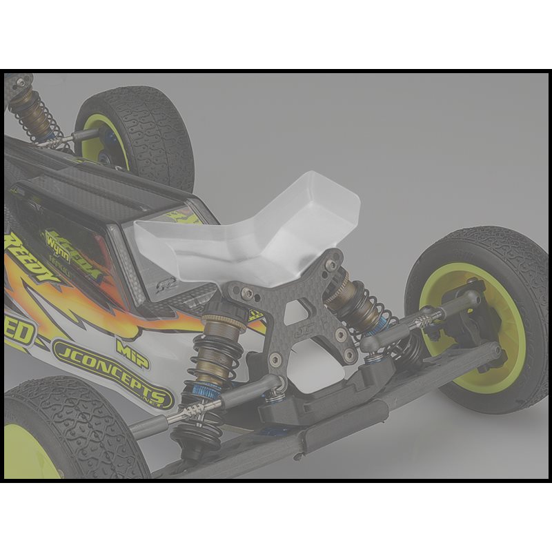 JConcepts - Aero B6 | B6D | B6.1 front wing, Fits flat front arm - wide, 2pc