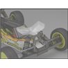 JConcepts - Aero B6 | B6D | B6.1 front wing, Fits flat front arm - wide, 2pc