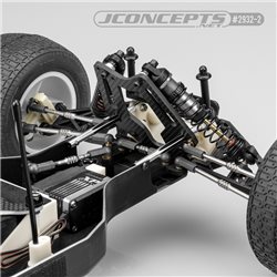 RC10T diamond nose brace tubes, black - 2pc