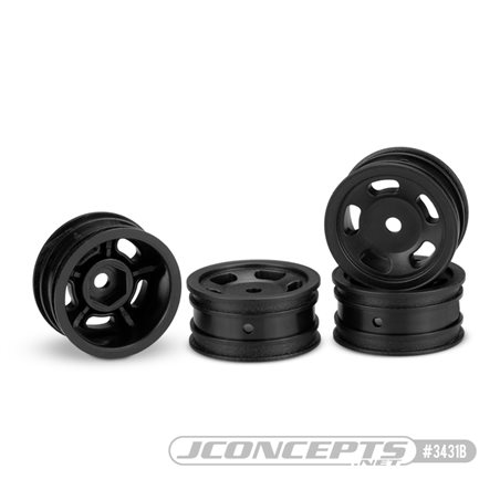 Glide 5 - Axial SCX24, 1" wheel - (black) - 4pc