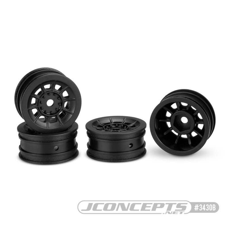Hazard - Axial SCX24, 1" wheel - (black) - 4pc