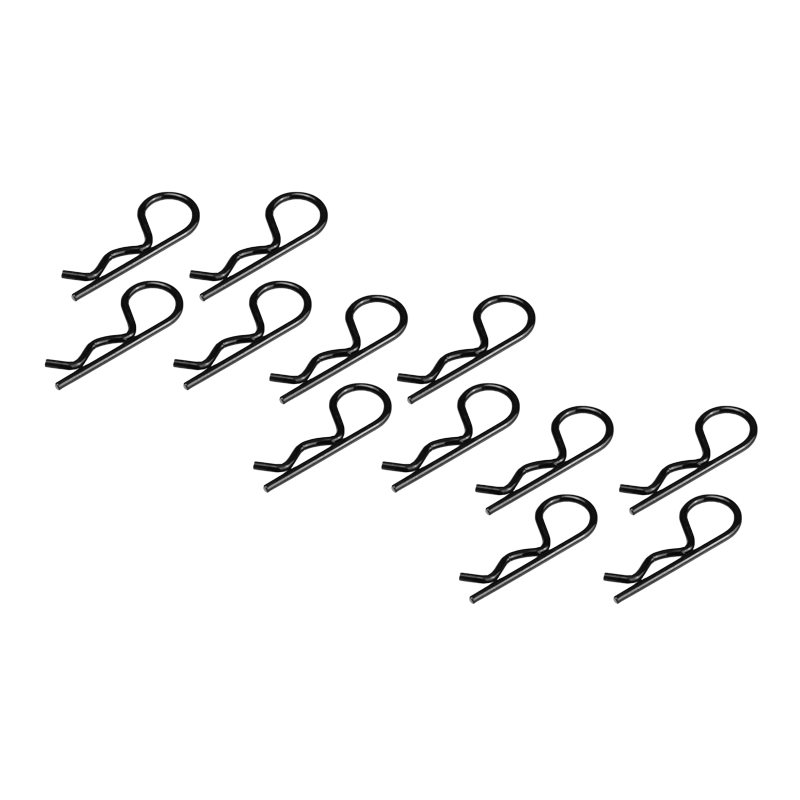 JConcepts - body clips - black - medium size - 12pc. 