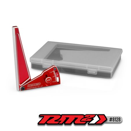 JConcepts - RM2 Aluminum camber gauge, 120mm - red (Fits- 1/8th buggy and truck)