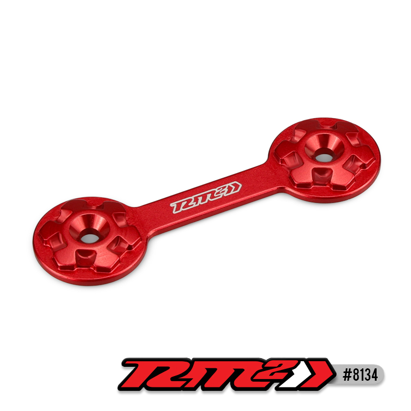 JConcepts - RM2 bridge 1/8th wing button - red