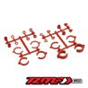 RM2 big bore shock limiter, up-travel and shock clip kit for miscellaneous 1/10th shocks, red - 24pc.
