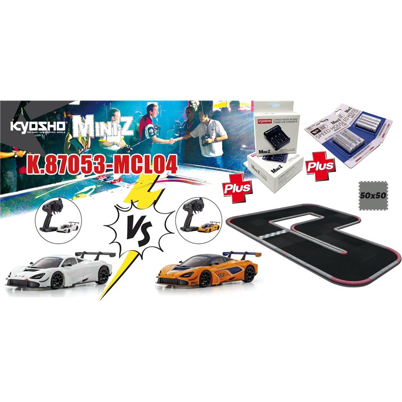 Kyosho Grand Prix Circuit 50 Mini-Z McLaren 720S MR04 Battle ReadySet