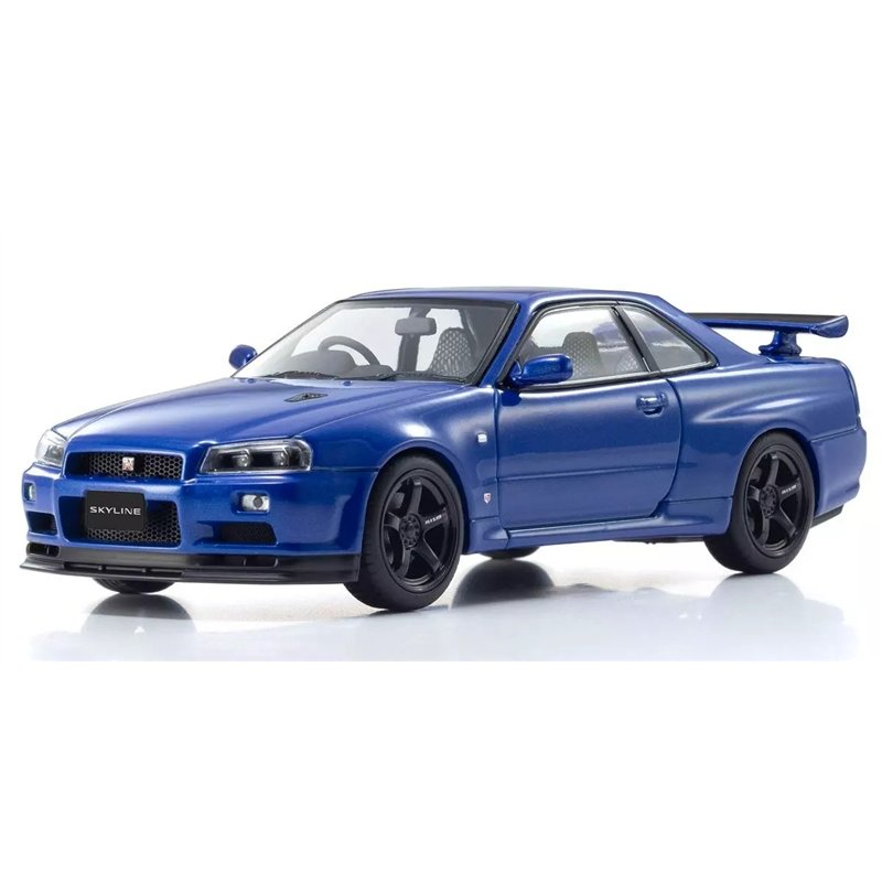 Kyosho 1:43 Nissan Skyline R34 GT-R V-Spec II Bayside Blue