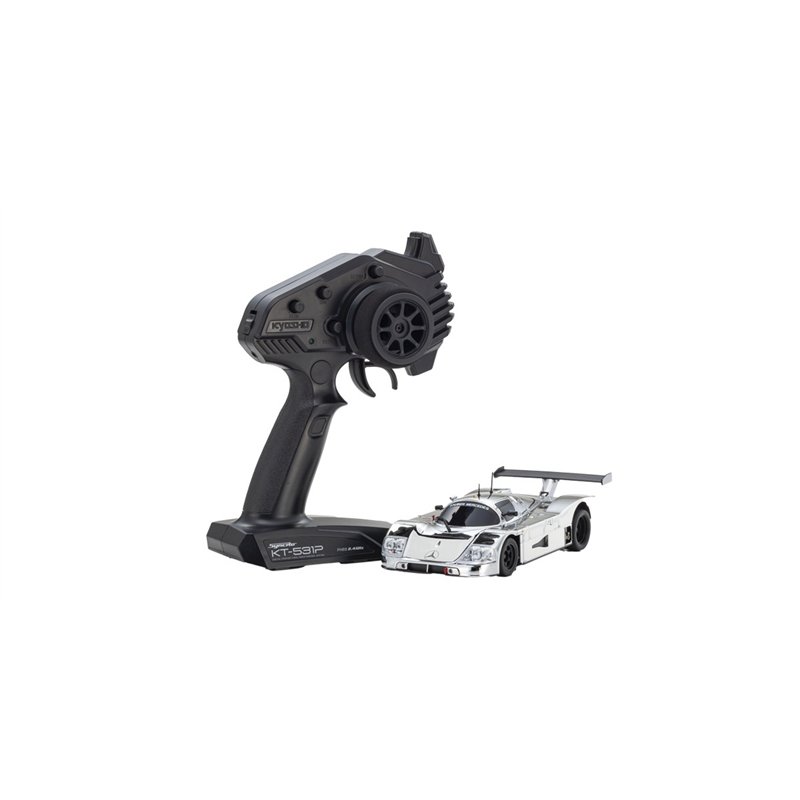Kyosho Mini-Z MR04 RWD Sauber Mercedes C9 Chrome Silver (W-LM w/Gyro)