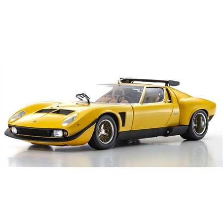 Kyosho 1:18 Lamborghini Miura SVR 1970 Yellow-Black