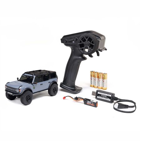 1/30 SCX30 Ford Bronco 4X4 RTR Brushed Rock Crawler (Battery & Charger Included) Gray