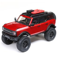1/24 SCX24 2021 Ford Bronco 4X4 RTR Brushed Rock Crawler (Battery & Charger Included) Red