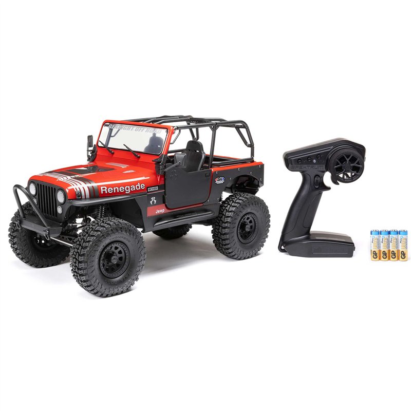 1/10 SCX10 III Jeep CJ-7 4X4 RTR Brushed Rock Crawler Red