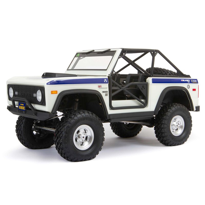 1/10 SCX10 III Early Ford Bronco 4X4 RTR White