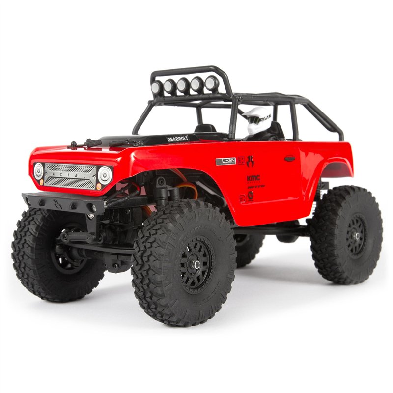 1/24 SCX24 Deadbolt 4X4 RTR Brushed Rock Crawler (Battery & Charger Included) Red
