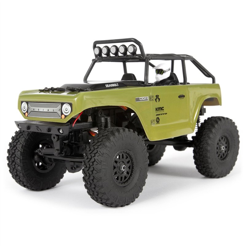 1/24 SCX24 Deadbolt 4X4 RTR Brushed Rock Crawler (Battery & Charger Included) Green