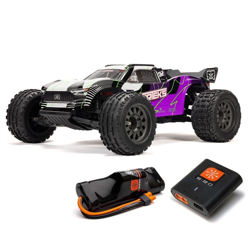 1/10 VORTEKS 2WD RTR Brushed Stadium Truck (Battery & Charger Included) Purple