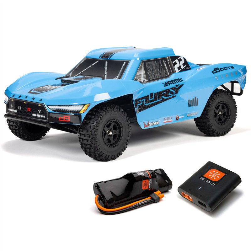 1/10 FURY 2WD RTR Brushed Short Course Truck (Battery & Charger Included) Blue