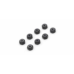 Kyosho Mini-Z M2 Nyloc Alu Wheel Nut (8) Black