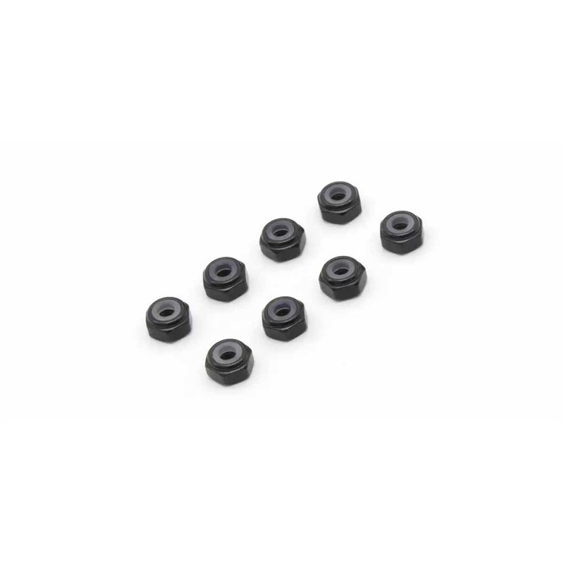 Kyosho Mini-Z M2 Nyloc Alu Wheel Nut (8) Black