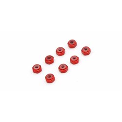Kyosho Mini-Z M2 Nyloc Alu Wheel Nut (8) Red