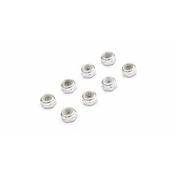 Kyosho Mini-Z M2 Nyloc Alu Wheel Nut (8) Silver