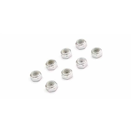 Kyosho Mini-Z M2 Nyloc Alu Wheel Nut (8) Silver