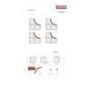 Kyosho Mini-Z Carpet Track 50 Large Corner (12pcs)