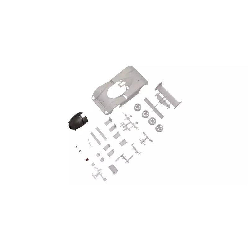 Kyosho Mini-Z Jaguar XJR-14 White Body Set + 2WD Rims