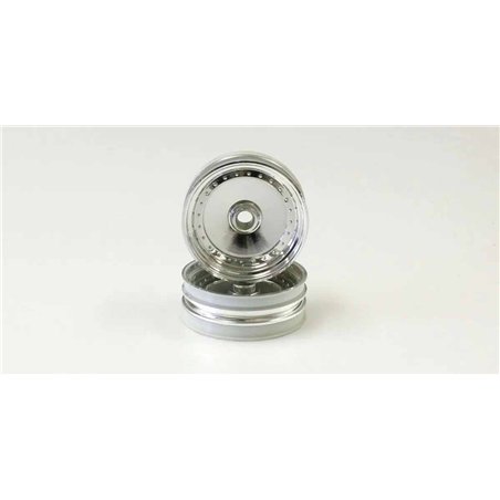 Kyosho Scorpion 2014 Shiny Chromed Front Wheel 2.0 inches (2)