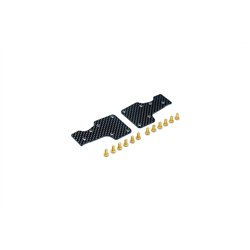 Koswork Carbon 1.5mm Rear Arm Stiffener Set for Inferno MP11