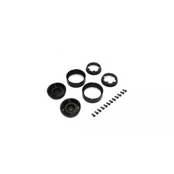 Kyosho KC10 Bead-lock 1.9 inches Dish Black Wheels (2)