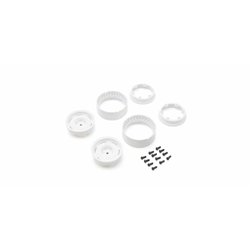 Kyosho KC10 Bead-lock 1.9 inches Dish White Wheels (2)