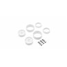 Kyosho KC10 Bead-lock 1.9 inches Dish White Wheels (2)