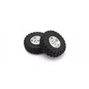 Kyosho KC10 Dish Chrome Complete Wheels (2)