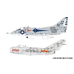 Mig 17F Fresco Douglas A-4B Skyhawk Dogfight Doubl