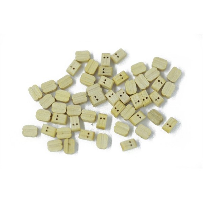 WOODEN BLOCK DOUBLE 5MM /50