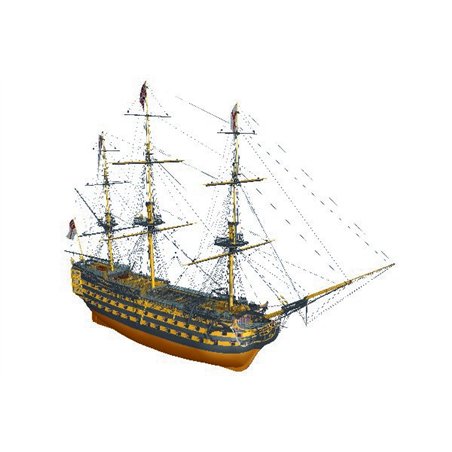 1:75 HMS Victory - Träskrov