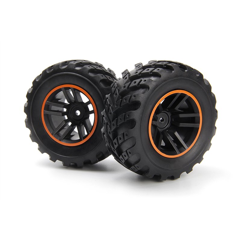 Monerade Spryte hjul/däck (svart/orange)