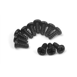 Plåtskruvar med koniskt huvud PBHO2,6×6 mm (12 st)