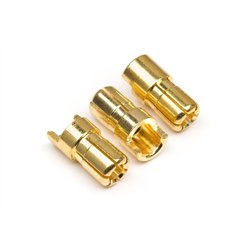 Male Gold Connectors (6.0Mm Dia) (3 Pcs)