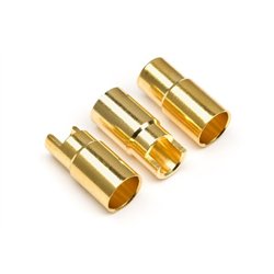 Female Gold Connectors (6.0Mm Dia) (3 Pcs)