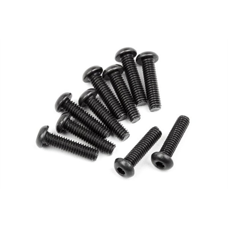 Button Head Screw M2.5X10Mm (Hex Socket/10Pcs)