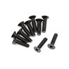 Flat Head Screw M2.5X10Mm (Hex Socket/10Pcs)