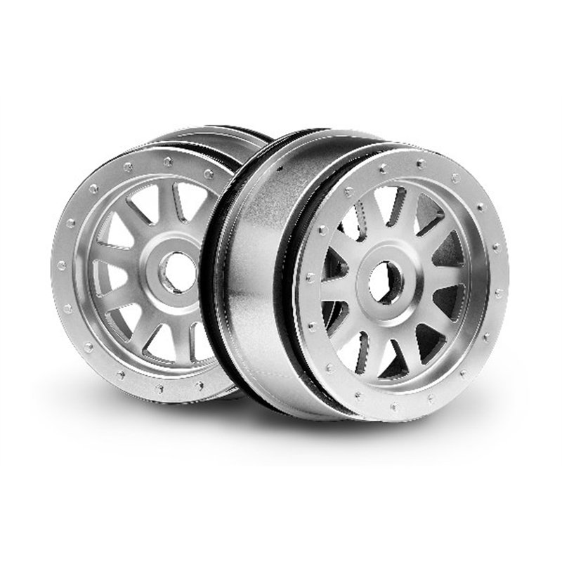 Tr-10 Glue-Lock Wheel Matte Chrome (120X60Mm/2Pcs)
