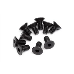 Flat Head Screw M4X8Mm (Hex Socket/10Pcs)