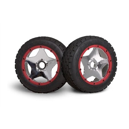 Super Star Wheel Shiny Chrome (120X60Mm/2Pcs/)
