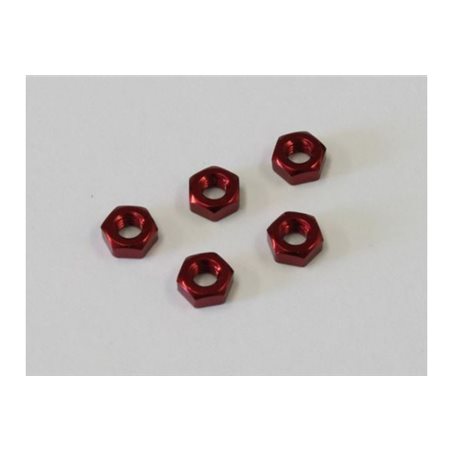 NUT M3 x2.4 (5) - ALU/RED