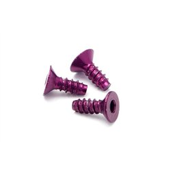 Alu Tp Flat Hd Screw 3 X8Mm Hex Socket/Purple/5Pc